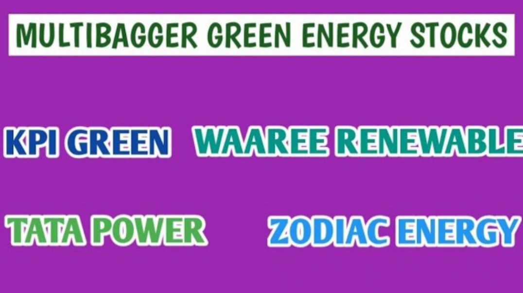 ⁣MULTIBAGGER GREEN ENERGY STOCKS●KPI GREEN ENERGY●TATA POWER●ZODIAC ENERGY SHARE@STOCK MARKET PLANNER
