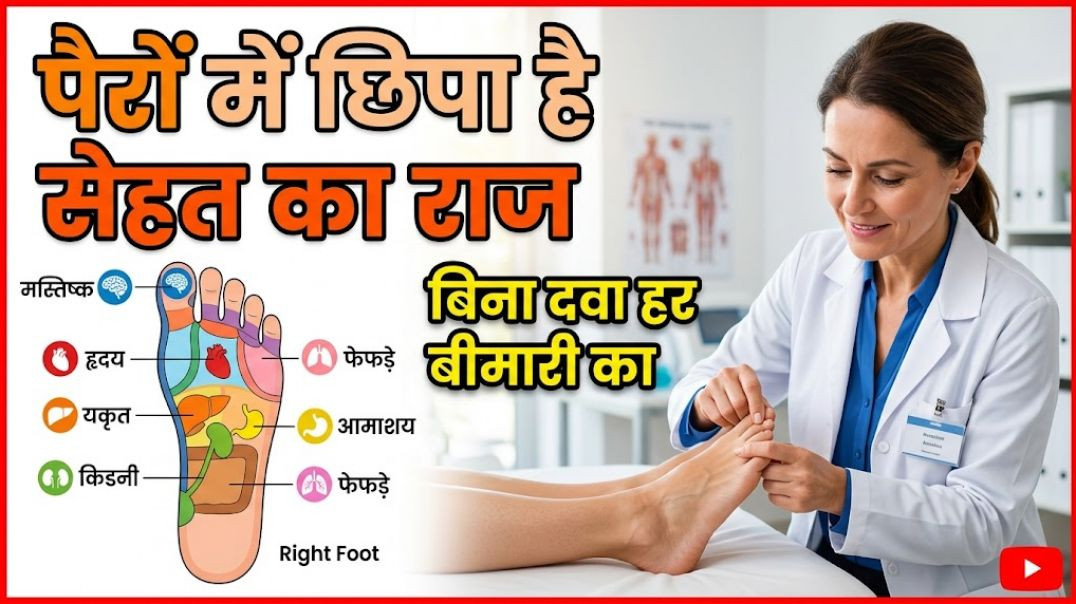 ⁣पैरों के 28 'स्विच' से हर बीमारी का इलाज | Foot Reflexology Secrets by Dr. Manish