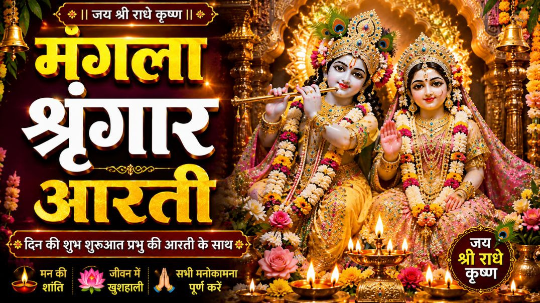 ⁣आज की दिव्य मंगला श्रृंगार आरती | मन को शांति देने वाली सुंदर आरती | Daily Sandhya Aarti 2026