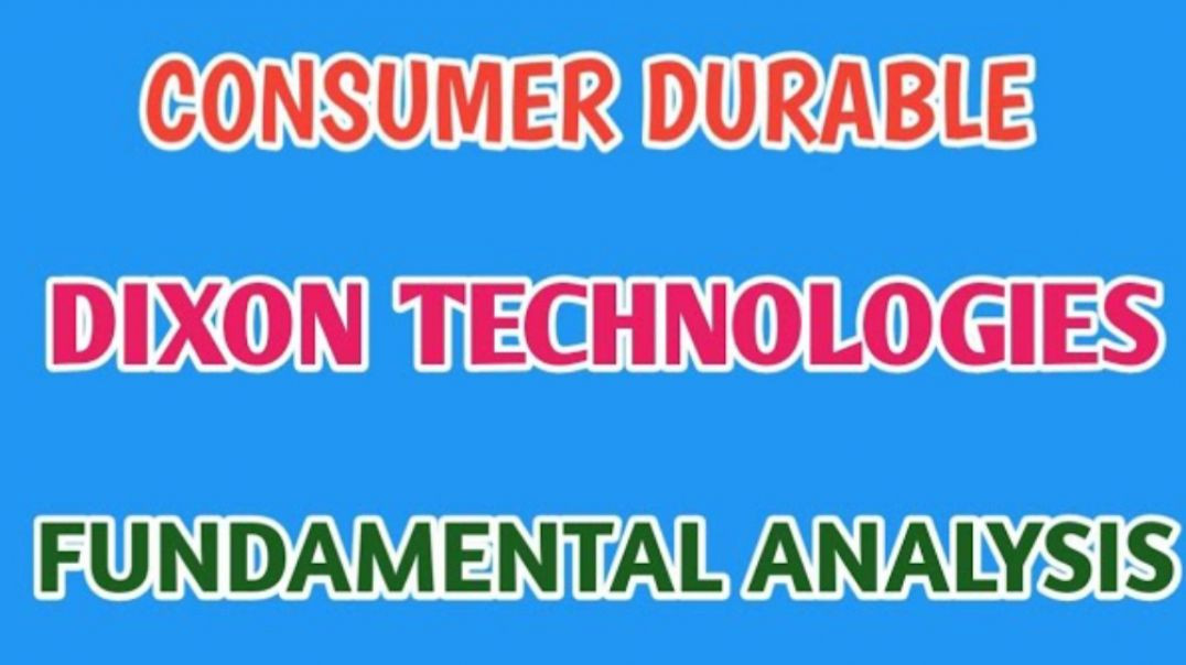 ⁣DIXON TECHNOLOGIES FUNDAMENTAL ANALYSIS●CONSUMER DURABLE STOCK @ STOCK MARKET PLANNER
