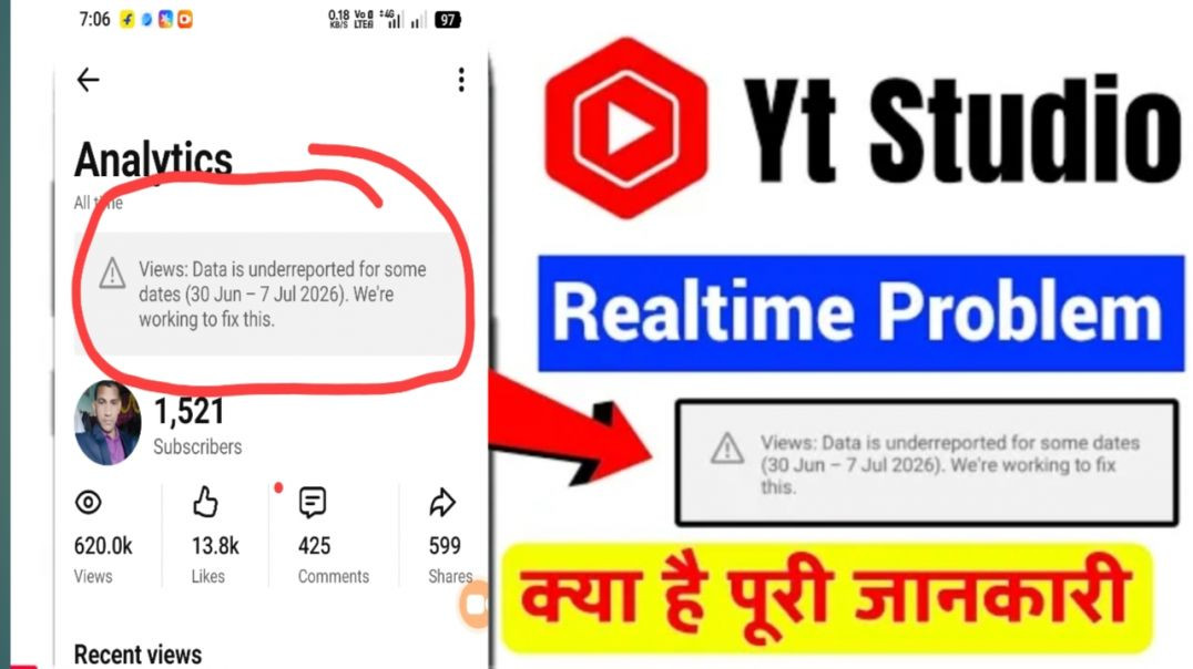 ⁣YouTube underreported views issue solution 2026