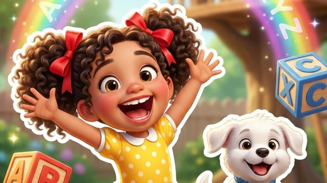 ⁣ABC Alphabet Song for Kids | Learn Letters A to Z with Mia & Buddy | Fun Nursery Rhyme