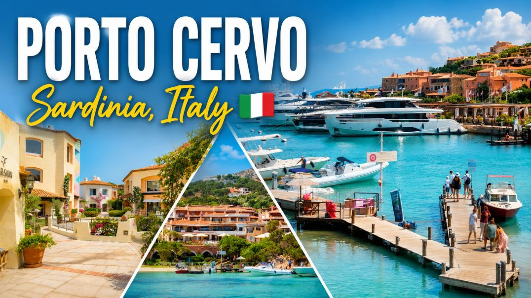 ⁣PORTO CERVO - Sardinia Island (Italy) 🇮🇹 Walking Tour (पैदल यात्रा)