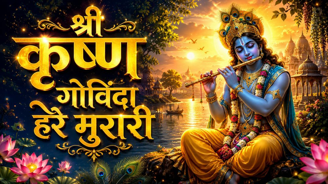 ⁣श्री कृष्ण गोविंदा हरे मुरारी