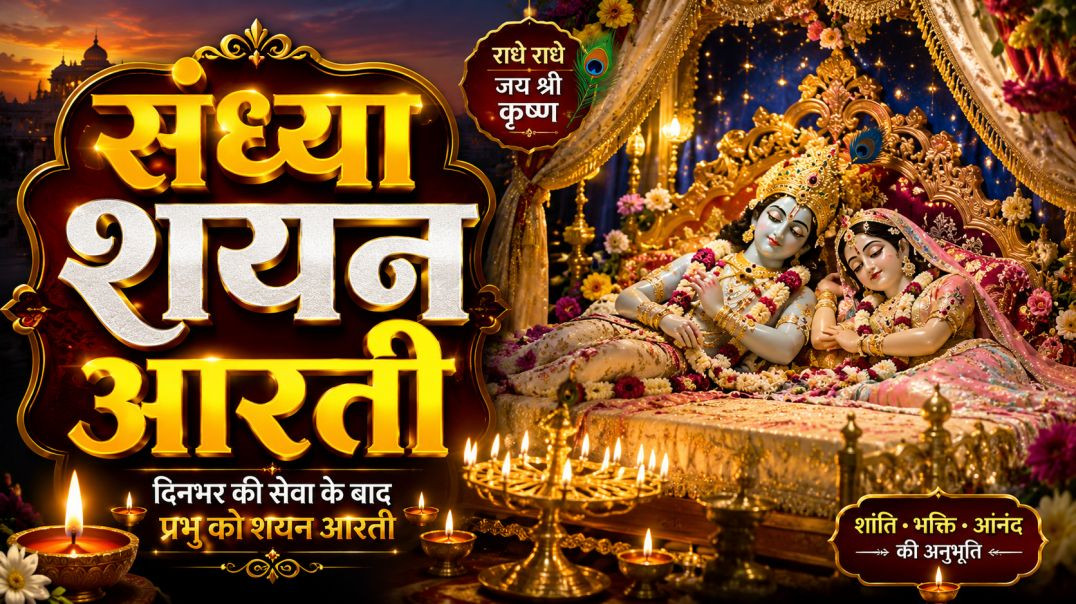 ⁣🌙_संध्या_शयन_आरती___श्री_राधा_कृष्ण_की_मधुर_शयन_आरती_🙏✨___Daily_Sandhya_Shayan_Aarti_2026(360p)