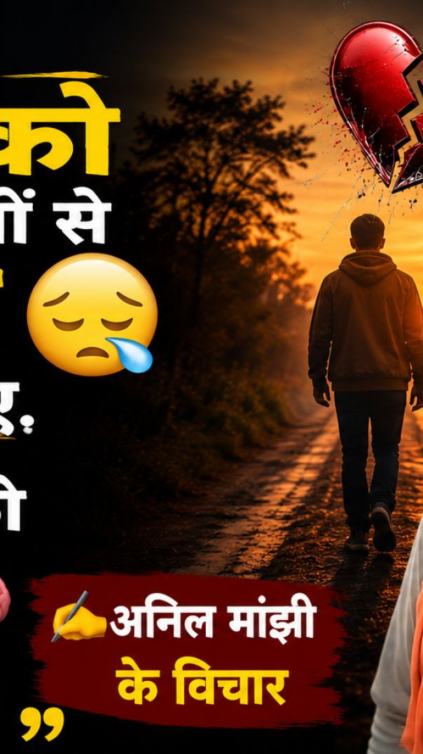 💔 जब तक इंसान को अपने ही लोगों से.धोखा 😔 न मिल जाए.जब तक.उस इंसान को बुद्धि 🧠 नहीं खुलता है। 💯 ✍️ अन