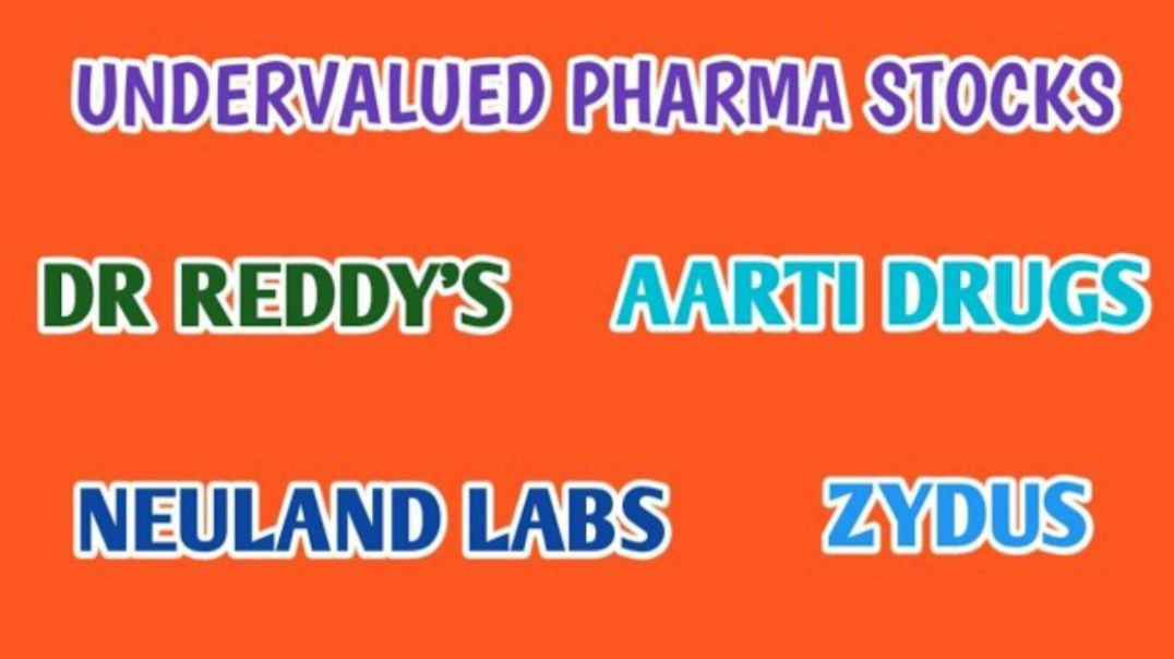 ⁣UNDERVALUED PHARMA STOCKS●DR REDDY'S●AARTI DRUGS●NEULAND LABS●ZYDUS @ STOCK MARKET PLANNER