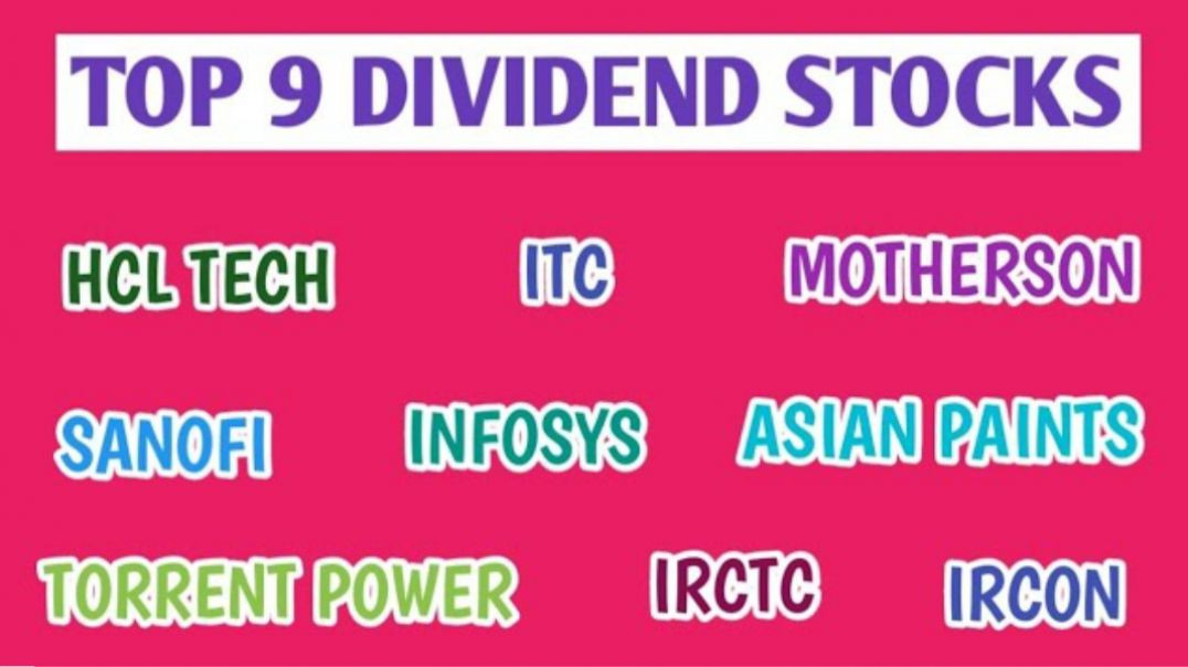 ⁣TOP 9 DIVIDEND STOCKS FOR 2024●SANOFI INDIA●ITC●IRCON●MOTHERSON INTERNATIONAL @ STOCK MARKET PLANNER