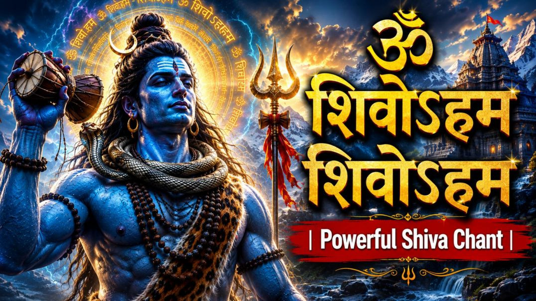 ⁣शिवोऽहम शिवोऽहम सच्चिदानंद परम शिवम् I Powerful Meditation Shiva Mantra I Har Har Mahadev