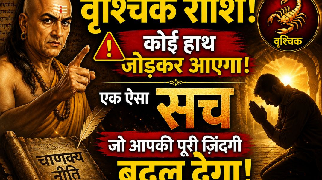 ⁣वृश्चिक राशि: कोई हाथ जोड़कर आएगा! 😱 एक ऐसा सच जो आपकी पूरी ज़िंदगी बदल देगा | चाणक्य नीति