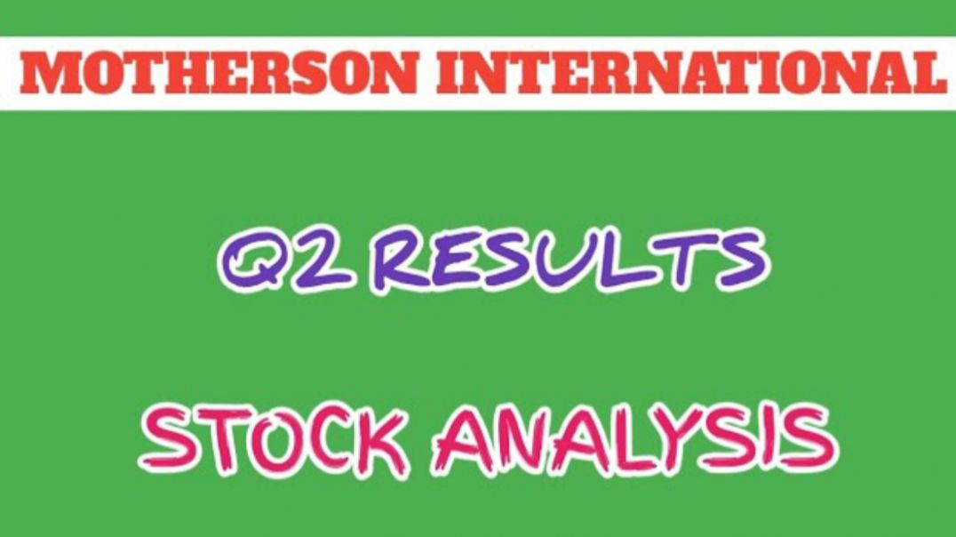 ⁣SAMVARDHANA MOTHERSON Q2 RESULTS●SAMVARDHANA MOTHERSON STOCK  ANALYSIS @ STOCK MARKET PLANNER