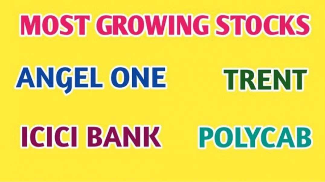 ⁣MOST GROWING STOCKS IN INDIA●ANGEL ONE●POLYCAB●TRENT STOCK●ICICI BANK SHARE @ STOCK MARKET PLANNER