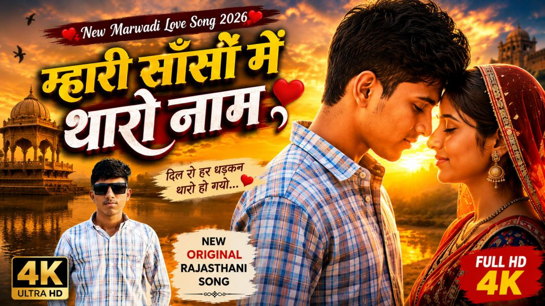 ⁣थारी साँसो में म्हारो नाम | New Original Marwadi Love Song 2026 | Latest Rajasthani Song  ❤️