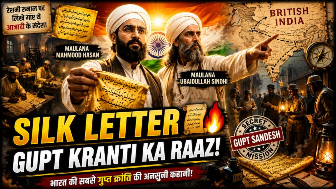 ⁣Silk Letter Movement 🇮🇳📜 | Gupt Kranti Ka Sach | Reshmi Rumal Tehreek History 🔥 | #shorts