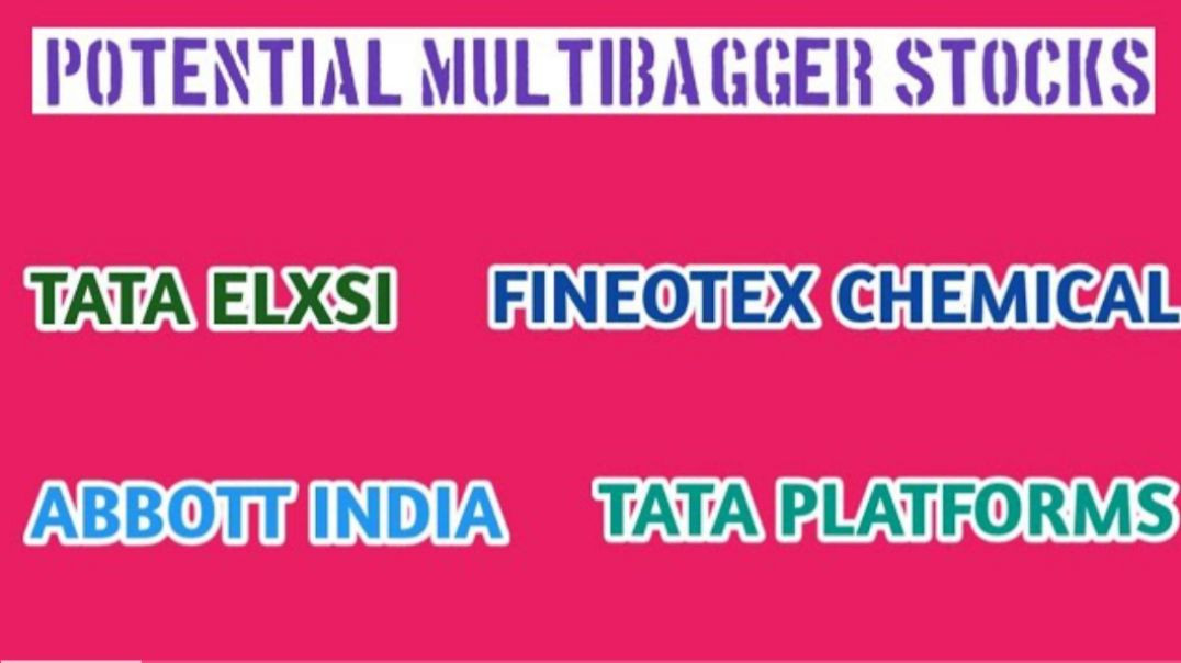 ⁣POTENTIAL MULTIBAGGER STOCKS●TATA ELXSI●TANLA PLATFORMS●FINEOTEX CHEMICAL @ STOCK MARKET PLANNER