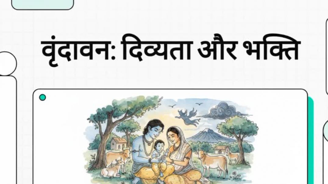 ⁣Vrindavan divyata aur bhakti