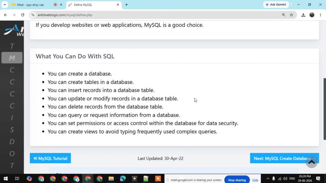 ⁣Part - 4  MySQL Software with Commands