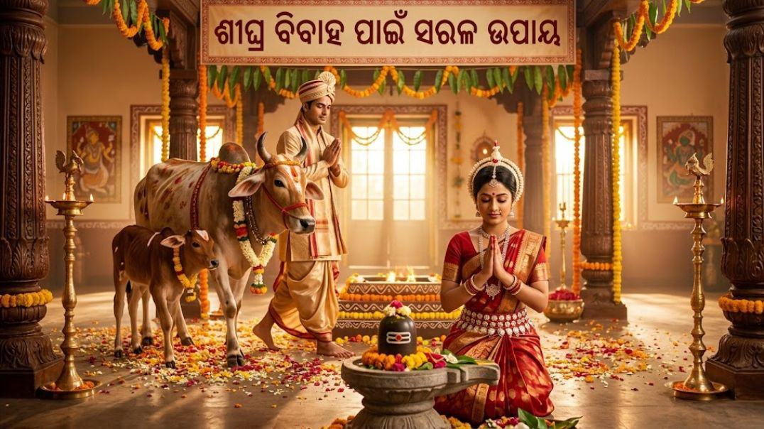 ଶୀଘ୍ର ବିବାହ ପାଇଁ ଅଚୁକ ବୈଦିକ ଉପାୟ! ଗୋମାତାଙ୍କ ଦିବ୍ୟ କୃପାରେ ସମସ୍ତ ବୈବାହିକ ସମସ୍ୟାର ସମାଧାନ।