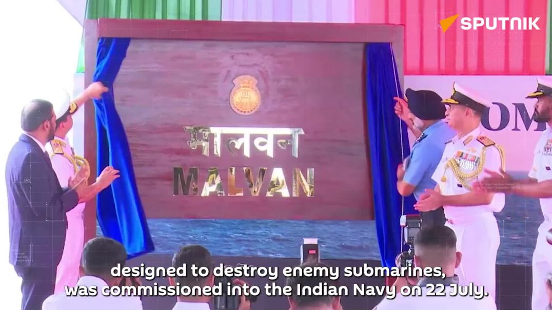 ⁣India expands naval power with INS Malvan commissioning