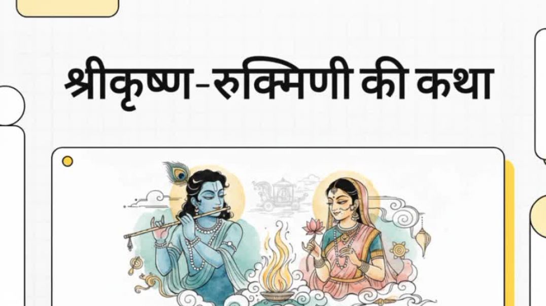 ⁣Shri Krishna rukmani ki katha
