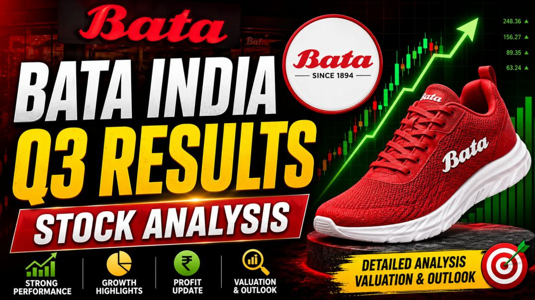 ⁣BATA INDIA Q3 RESULTS●BATA INDIA SHARE ANALYSIS●Q3 RESULTS●BATA INDIA SHARE @ STOCK MARKET PLANNER