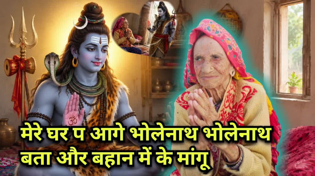 ⁣मेरे घर प आगे भोलेनाथ भोलेनाथ बता और बहान में के मांगू