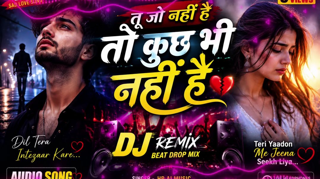 ⁣💔 तू साथ नहीं तो कुछ भी नहीं ❤️ | New Original Sad Love DJ Song 2026 | Hindi Heartbreak Remix