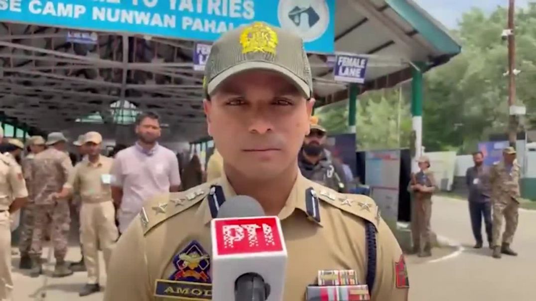⁣Anantnag Police Personnel On Security During Shri Amarnath Ji Yatra 2026