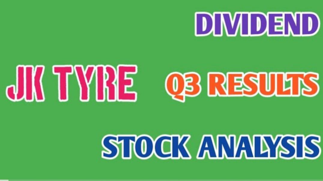 ⁣JK TYRE Q3 RESULTS 2024●JK TYRE STOCK ANALYSIS●INTERIM DIVIDEND●Q3 RESULTS 2024@STOCK MARKET PLANNER
