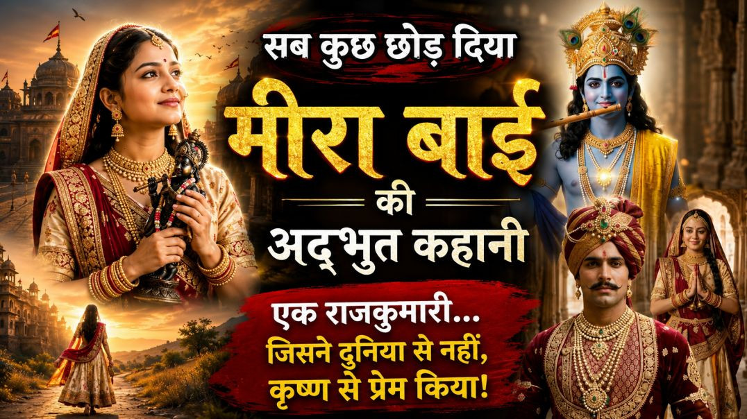 ⁣मीरा बाई की अद्भुत कहानी | कैसे एक राजकुमारी ने कृष्ण के लिए सब कुछ छोड़ दिया? | Meera Bai Full Stor
