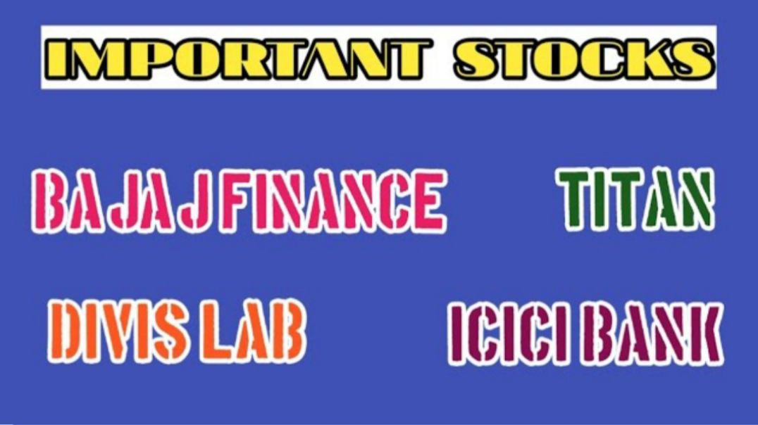 ⁣IMPORTANT STOCKS●DIVIS LAB●BAJAJ FINANCE STOCK●ICICI BANK SHARE●TITAN SHARE @ STOCK MARKET PLANNER