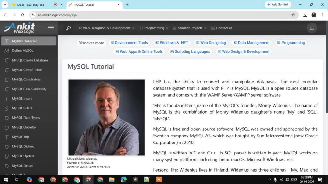 ⁣Part -2  Introduction to MySQL