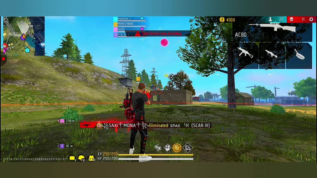 ⁣Free fire gameplay 🔥