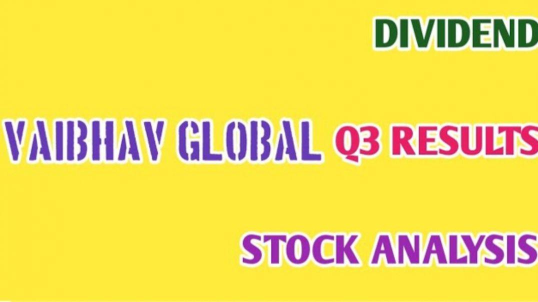 ⁣VAIBHAV GLOBAL Q3 RESULTS●VAIBHAV GLOBAL STOCK ANALYSIS●Q3 RESULTS @ STOCK MARKET PLANNER
