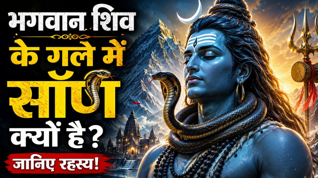 ⁣महादेव के गले में सांप क्यों रहता है रहस्य जानिए