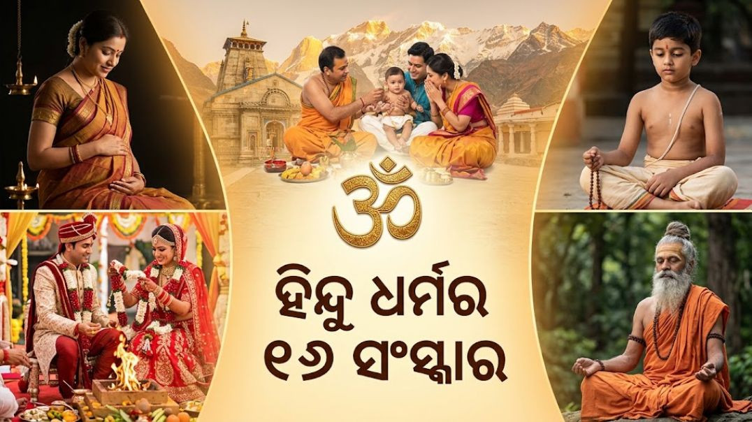 ⁣ହିନ୍ଦୁ ଧର୍ମର ୧୬ ସଂସ୍କାର: ଜନ୍ମରୁ ମୃତ୍ୟୁ ପର୍ଯ୍ୟନ୍ତ ଏକ ପବିତ୍ର ଯାତ୍ରା | 16 Sanskars of Hindu Religion