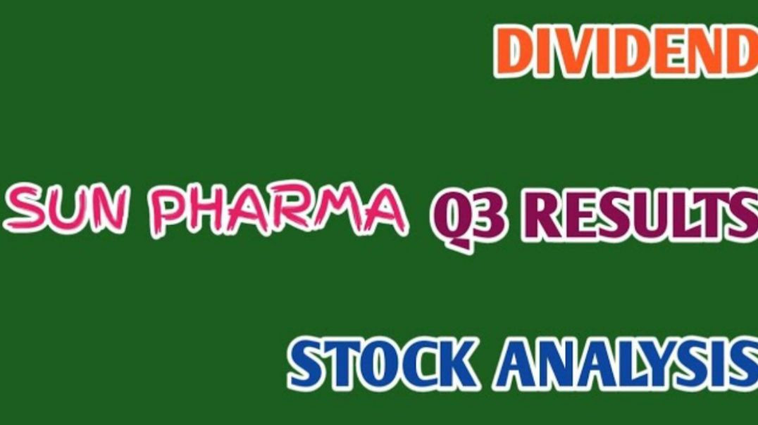⁣SUN PHARMA SHARE LATEST NEWS●SUN PHARMA RESULTS●Q3 RESULTS @ STOCK MARKET PLANNER