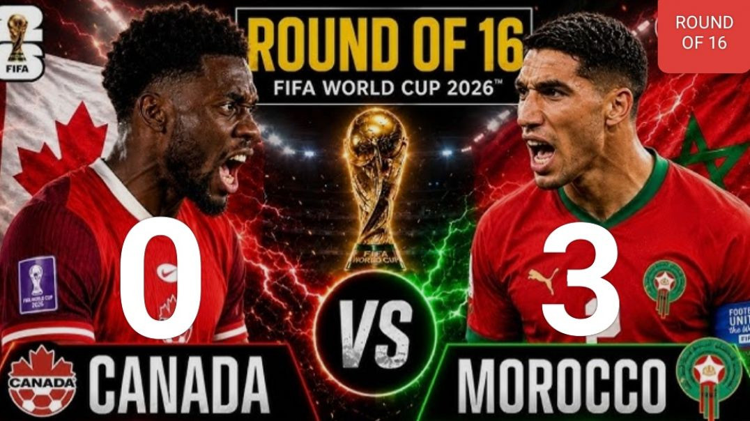 ⁣CANADA 0 VS 3 MOROCCO FIFA WORLD CUP ROUND OF 16 FOOTBALL MATCH HIGHLIGHTS