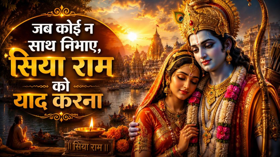 ⁣जब कोई न साथ निभाए सिया राम को याद करना I Heart Touching Ram Bhajan