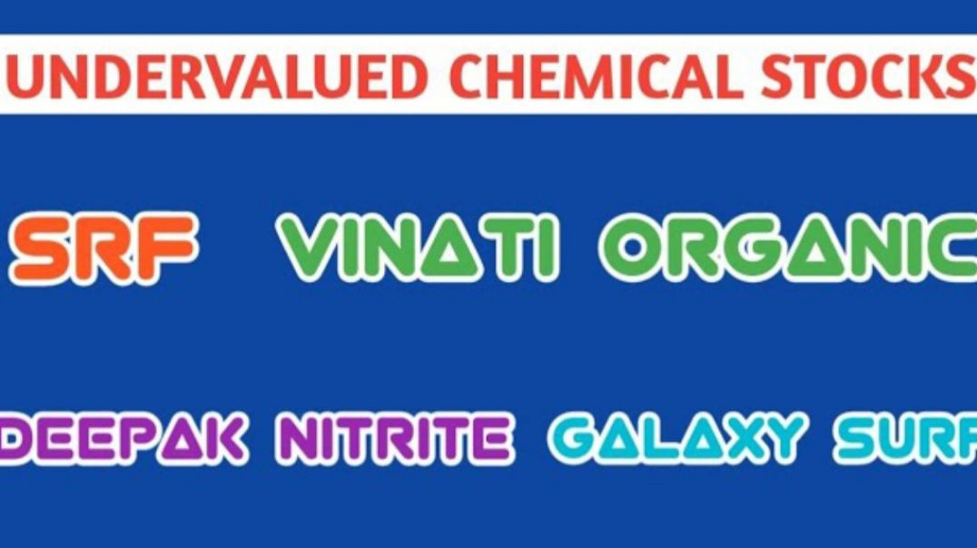 ⁣UNDERVALUED CHEMICAL STOCKS●SRF●DEEPAK NITRITE●GALAXY SURF●VINATI ORGANICS @ STOCK MARKET PLANNER