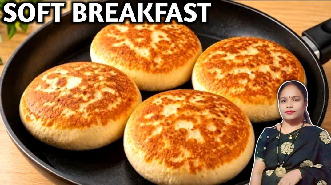 ⁣Only 5 Minutes Easy Tasty Morning Breakfast Recipe 😍 | Zero Oil & Super Soft Nashta ✨ Healthy Ti