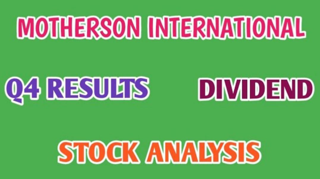 ⁣SAMVARDHANA MOTHERSON SHARE Q4 RESULTS♡SAMVARDHANA STOCK ANALYSIS♡DIVIDEND @ STOCK MARKET PLANNER