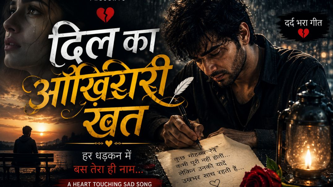 ⁣दिल का आख़िरी ख़त 💔 | New Hindi Sad Song 2026 | Heart Touching Breakup Song | Emotional Love Song |