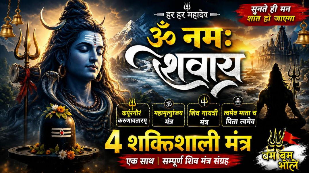 ⁣Most Powerful Mahamrityunjaya & Shiv Gayatri Mantra I Har Har Mahadev I Peaceful Mahakal Mantra