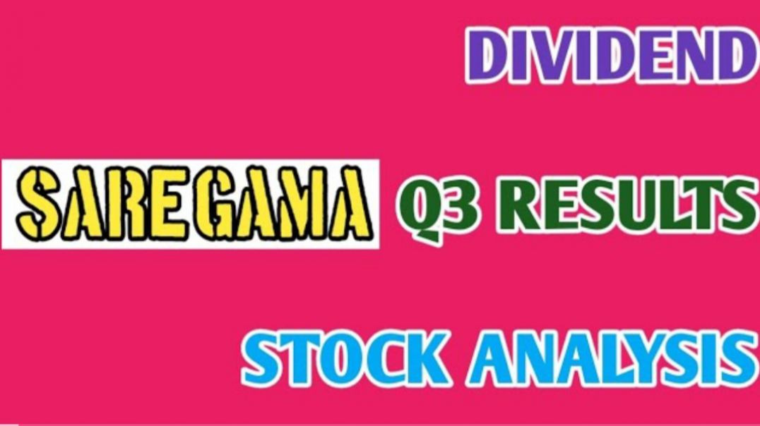 ⁣SAREGAMA Q3 RESULTS●SAREGAMA STOCK ANALYSIS●INTERIM DIVIDEND●Q3 RESULTS @ STOCK MARKET PLANNER