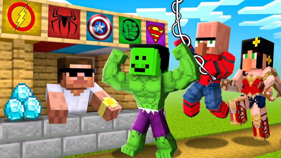 ⁣We Opened a SUPERHERO SHOP in Minecraft!🤯🤯🙏