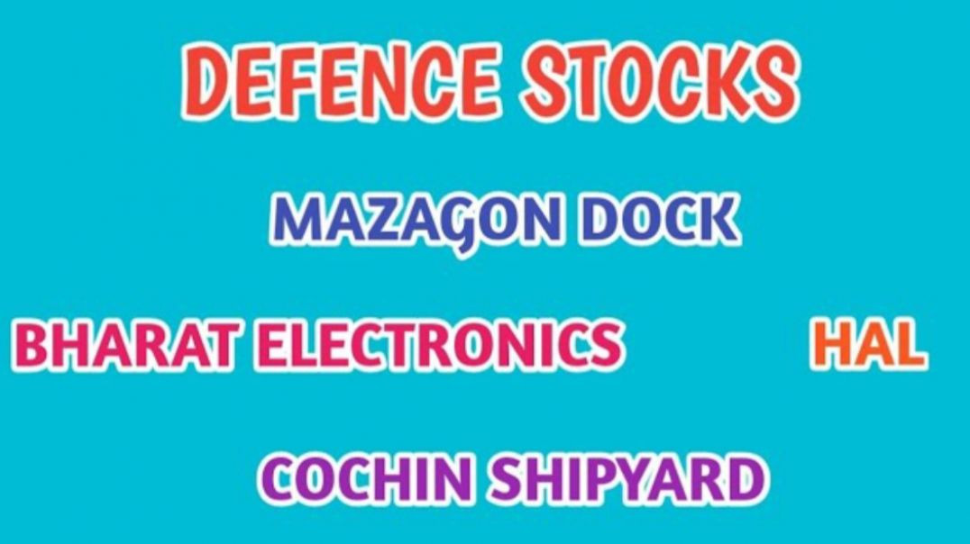⁣DEFENCE STOCKS IN INDIA●MAZAGON DOCK●COCHIN SHIPYARD●HAL SHARE @ STOCK MARKET PLANNER