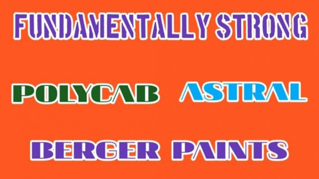 ⁣FUNDAMENTALLY SOUND STOCKS●POLYCAB SHARE●ASTRAL LTD●BERGER PAINTS SHARE @ STOCK MARKET PLANNER