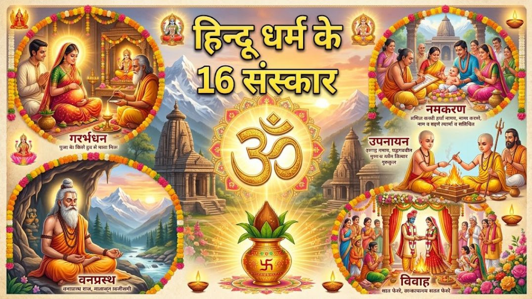 ⁣हिन्दू धर्म के 16 संस्कार: जन्म से मृत्यु तक की पवित्र यात्रा