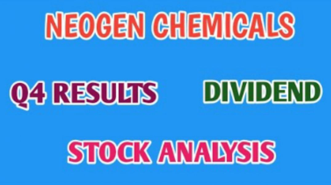 ⁣NEOGEN CHEMICALS Q4 RESULTS●NEOGEN CHEMICALS STOCK ANALYSIS●DIVIDEND●Q4 RESULTS@STOCK MARKET PLANNER